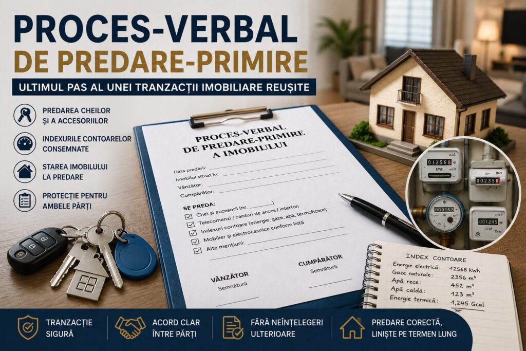 Ultimul pas al unei tranzacții imobiliare reușite
