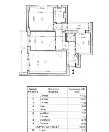 Fotografie 7 a unui apartament 3 camere în Romancierilor, Drumul Taberei, București